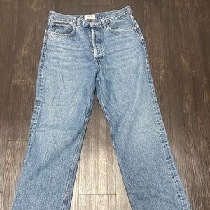 Agolde Relaxed Fit Blue Jeans